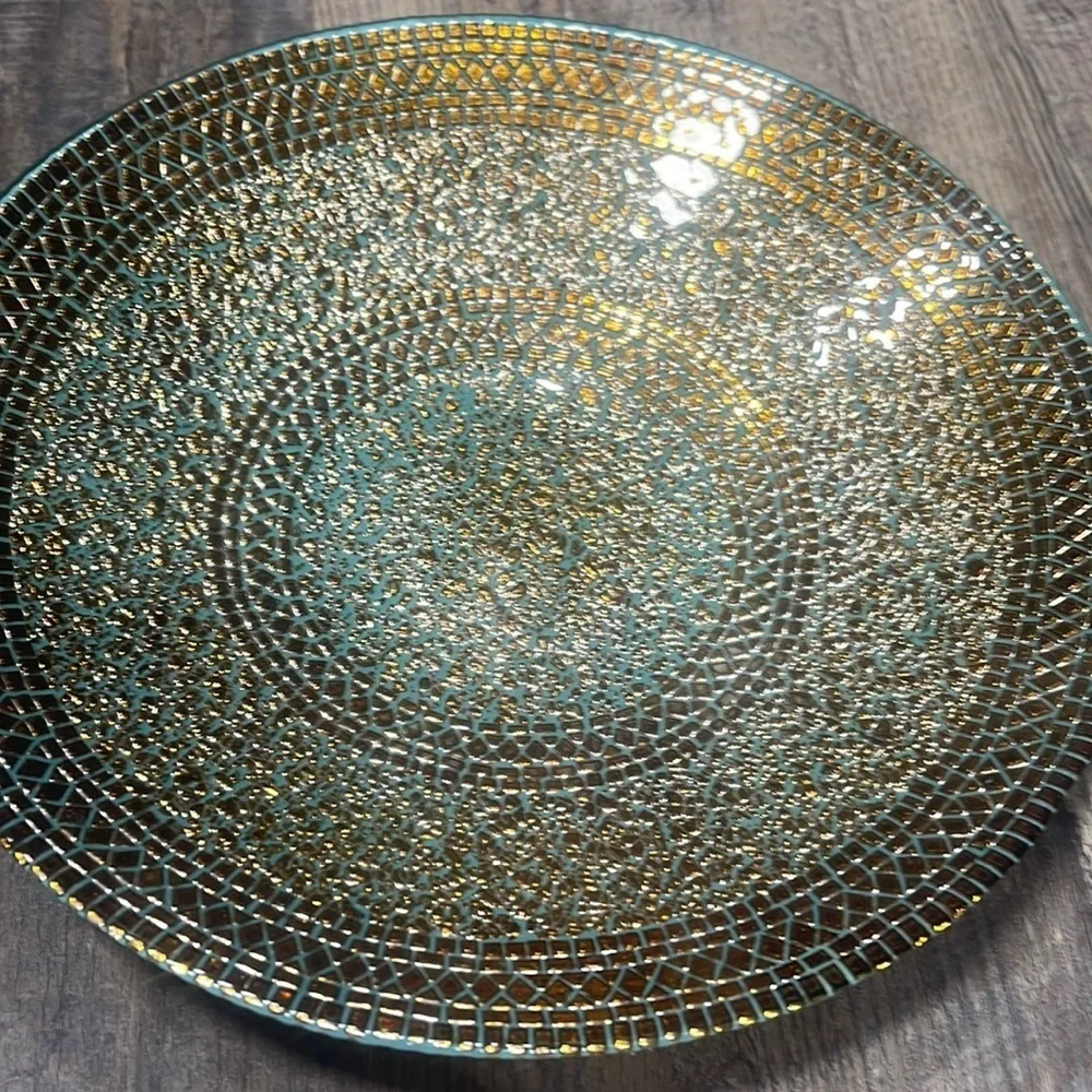 Centerpiece blue&gold bowl